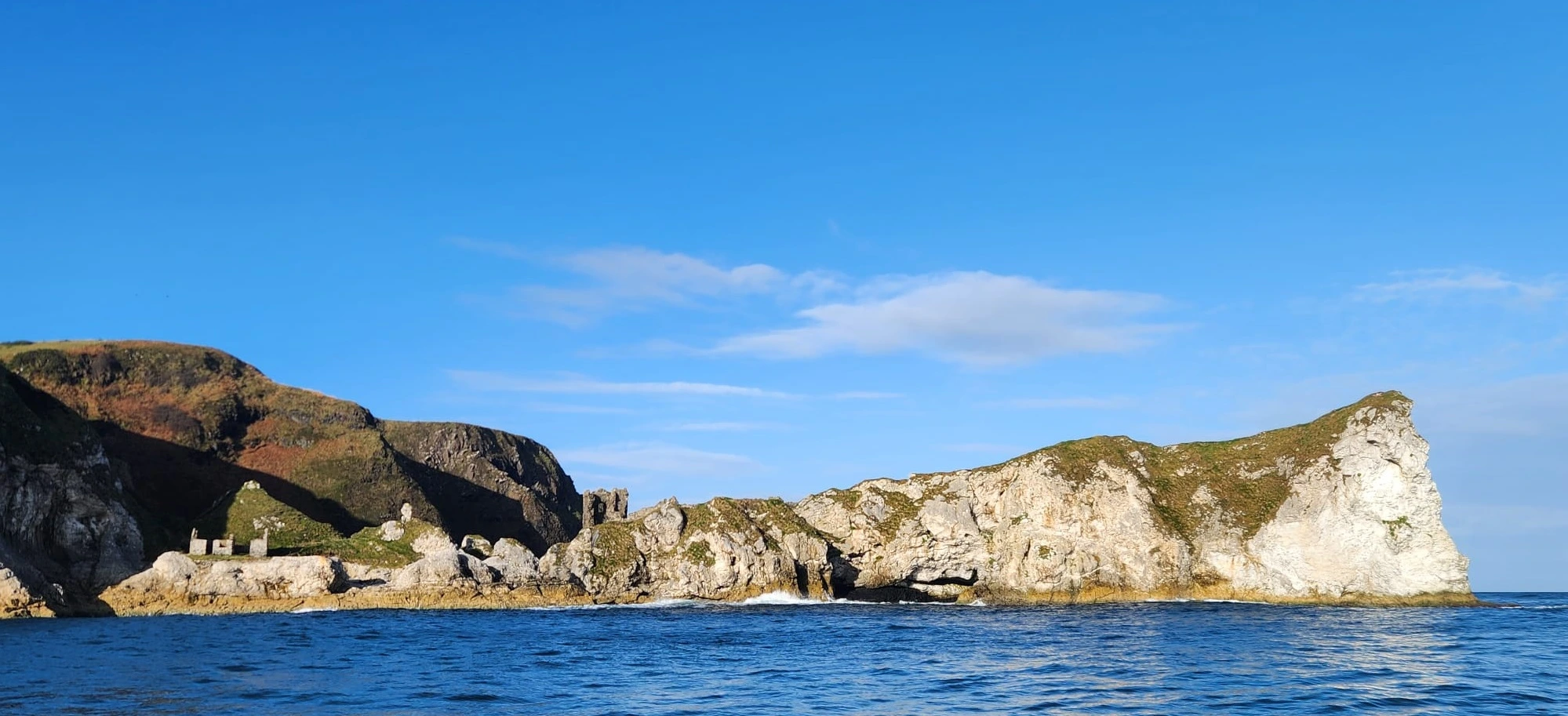 Kenbane Castle ruins on sea Safari from Ballycastle